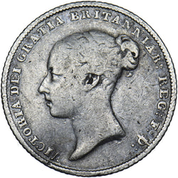 1845 Sixpence - Victoria British Silver Coin