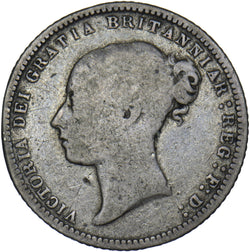 1869 Sixpence - Victoria British Silver Coin