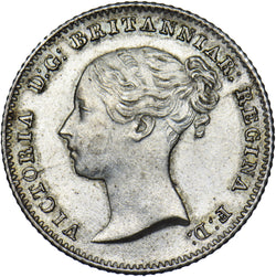 1838 Groat (Fourpence) - Victoria British Silver Coin - Superb
