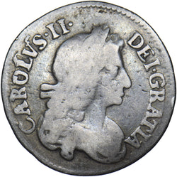 1680 Threepence - Charles II British Silver Coin