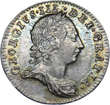 1762 Threepence - George III British Silver Coin - Very Nice