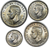 1951 Maundy Set - George VI British Silver Coins - Superb