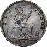 1861 Penny (F29) - Victoria British Bronze Coin