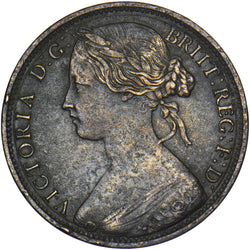 1863 Penny - Victoria British Bronze Coin