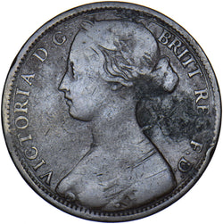 1863 Penny (Open 3) - Victoria British Bronze Coin