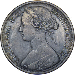 1869 Penny - Victoria British Bronze Coin - Nice
