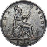 1882 H Penny (F114 - Scarce) - Victoria British Bronze Coin