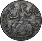 1736 Halfpenny - George II British Copper Coin