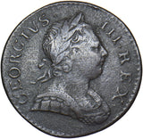 1772 Halfpenny - George III British Copper Coin