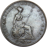 1844 Halfpenny - Victoria British Copper Coin - Nice