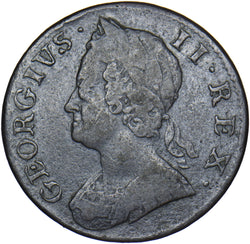 1752 Halfpenny - George II British Copper Coin