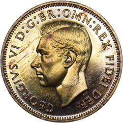 1951 Proof Halfpenny - George VI British Bronze Coin - Superb