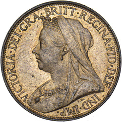 1895 Farthing - Victoria British Bronze Coin - Superb