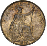 1895 Farthing - Victoria British Bronze Coin - Superb