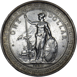 1899 British Trade Dollar - Silver Coin - Nice