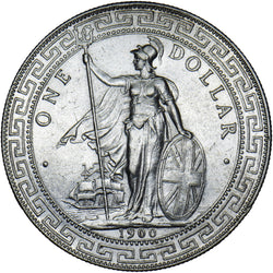 1900 British Trade Dollar - Silver Coin - Very Nice