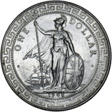 1908 British Trade Dollar - Silver Coin - Very Nice