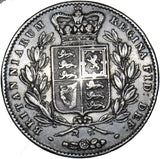 1844 Crown (Unfinished Die) - Victoria British Silver Coin