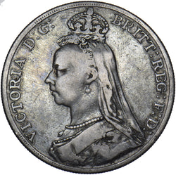 1887 Crown - Victoria British Silver Coin