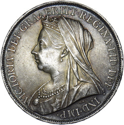 1900 Crown - Victoria British Silver Coin - Very Nice
