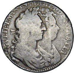 1689 Halfcrown (Inverted N, Ex-Mount) - William & Mary British Silver Coin