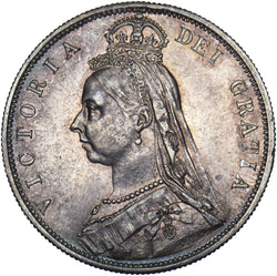 1887 Halfcrown - Victoria British Silver Coin - Very Nice