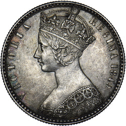 1849 Godless Florin - Victoria British Silver Coin - Very Nice