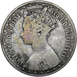 1880 Gothic Florin - Victoria British Silver Coin
