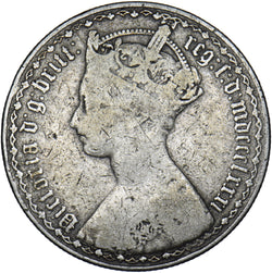 1881 Gothic Florin - Victoria British Silver Coin