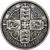 1885 Gothic Florin - Victoria British Silver Coin