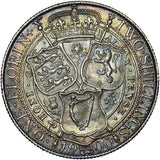 1900 Florin - Victoria British Silver Coin - Very Nice