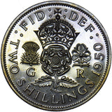 1950 Proof Florin - George VI British  Coin - Superb