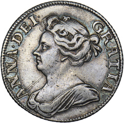 1709 Shilling - Anne British Silver Coin - Very Nice
