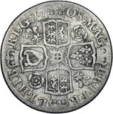 1708 Shilling (2nd Bust, Roses & Plumes) - Anne British Silver Coin