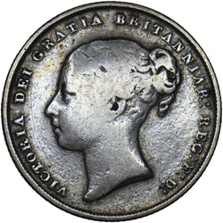 1849 Shilling - Victoria British Silver Coin