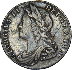 1731 Sixpence - George II British Silver Coin - Nice