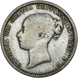 1867 Sixpence - Victoria British Silver Coin