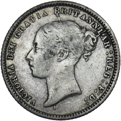 1872 Sixpence - Victoria British Silver Coin