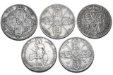 1873 - 1914 Florins Lot (5 Coins) - Victoria British Silver - Different Types