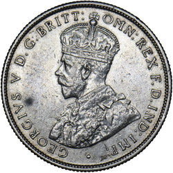 1917 Australia Florin (2 Shillings) - George V Silver Coin - Very Nice