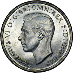 1937 Australia Crown - George VI Silver Coin - Superb