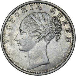 1840 India Rupee - Victoria East India Company Silver Coin - Nice