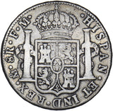 1791 Mexico 8 Reales - Charles IV Silver Coin - Nice