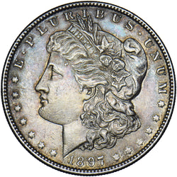 1897 USA Morgan Dollar - Silver Coin - Very Nice