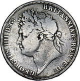 1821 Crown - George IV British Silver Coin
