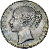 1845 Crown (Ex-Mount) - Victoria British Silver Coin