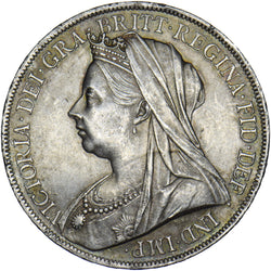 1900 LXIV Crown - Victoria British Silver Coin - Very Nice