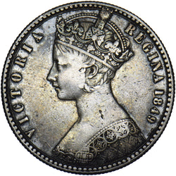 1849 Florin - Victoria British Silver Coin - Nice