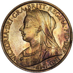 1897 Penny - Victoria British Bronze Coin - Superb