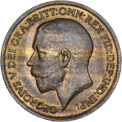 1920 Penny - George V British Bronze Coin - Very Nice